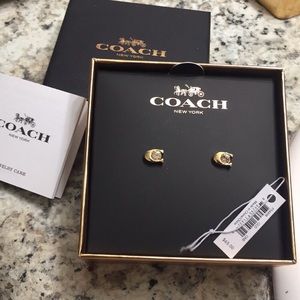 NWT Authentic Coach Earrings
